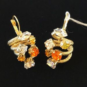 Italian Artisan Swarovski Crystal Earrings